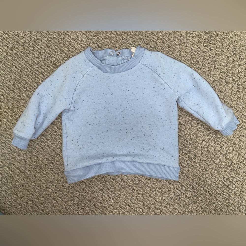 Cotton On Kids 3-6 months Light Blue Speckled Baby Sweater